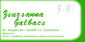 zsuzsanna galbacs business card